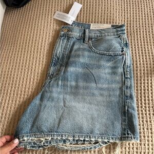 Denim High Rise Shorts